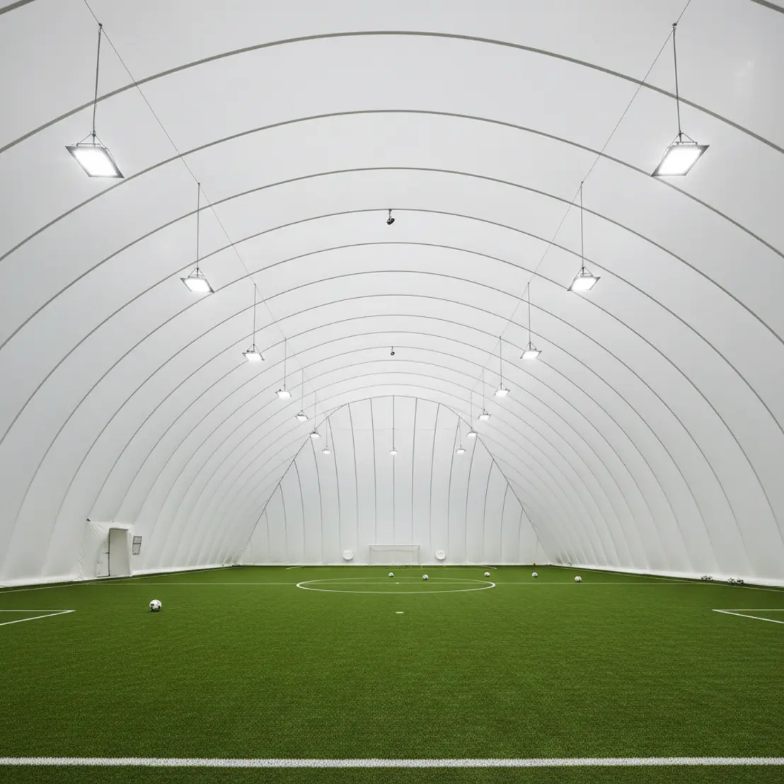 Yorkshire Football Dome artificial turf interior